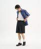 TRIP LE SENS Light Stripe Easy Elastic Half Pants_Black