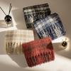 New Scarf Women's High-end Sense Autumn and Winter Versatile Plaid Thickened Student Couple Imitation Cashmere Scarf