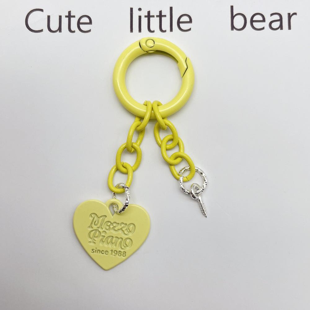 Очаровательный красочный брелок с подвеской Love и цепочкой с пружинным кольцом