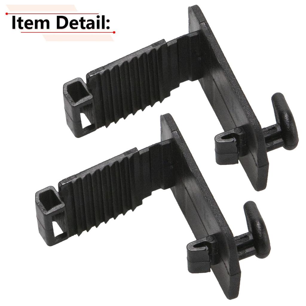 2PCS Floor Mat Retainer Clips | Compatible with Jeep Dodge Ford & Chrysler Models, for Ram 1500 Grand Caravan Wrangler F150 F250 Explorer and More
