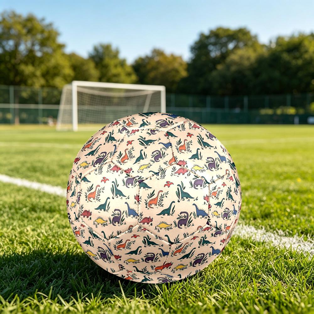 1PC Dinosaur Garden Adventure Soccer Ball Size 5 Football Machine Sewn Indoor/Outdoor Universal Football Gift W89