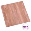 Self Adhesive Floor Planks 30.5 x 30.5 cm 20 pcs PVC Red