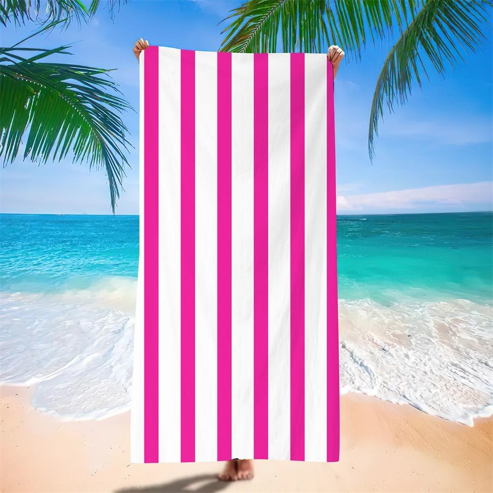 Microfiber Beach Towel Digital Printing Quick-Drying Double-Sided Velvet Class A Large Bath Towel Plus Towel