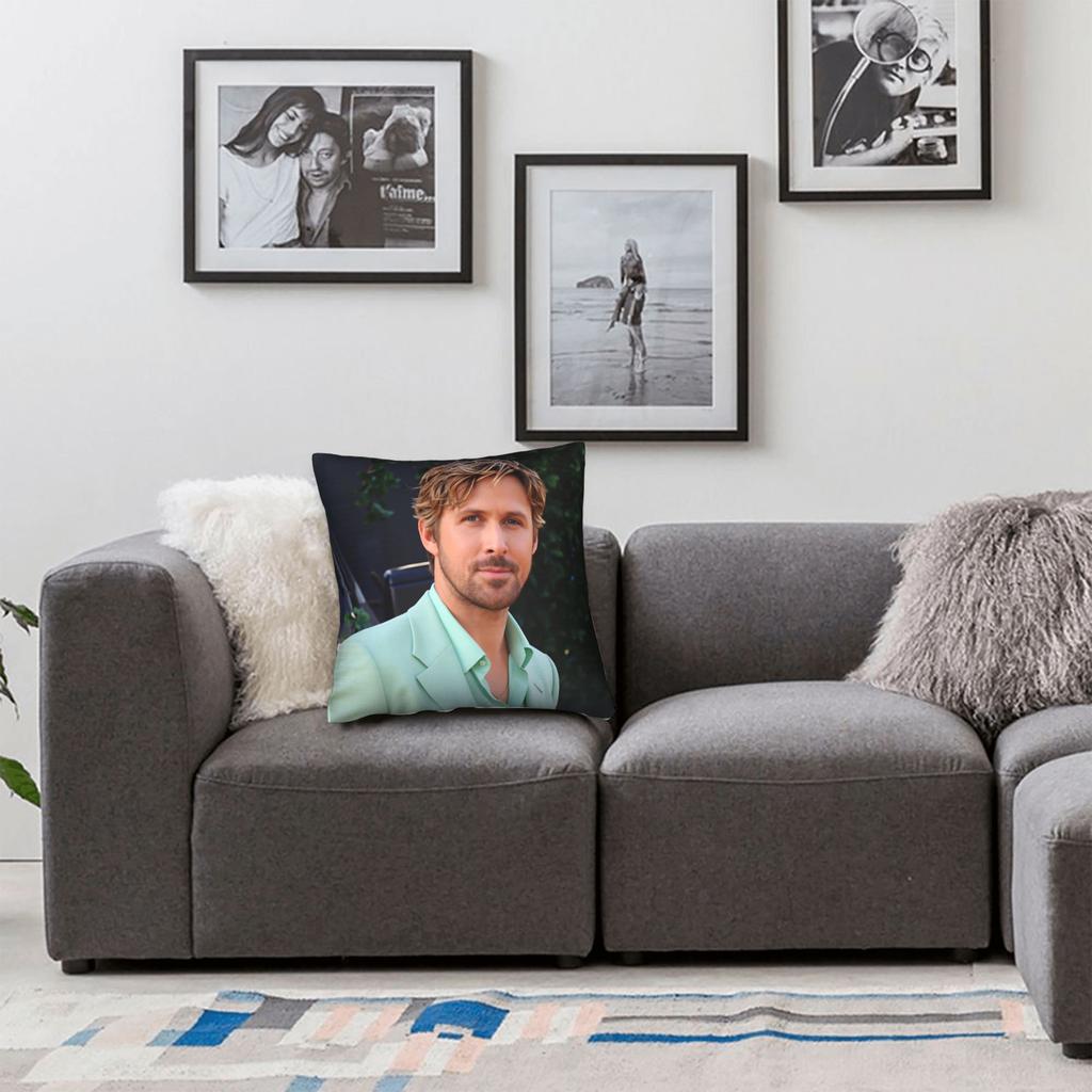 Pillow Case Ryan Gosling Comfy Pillow Cover For Sofa Car Home Decor Kawaii Pillowcases