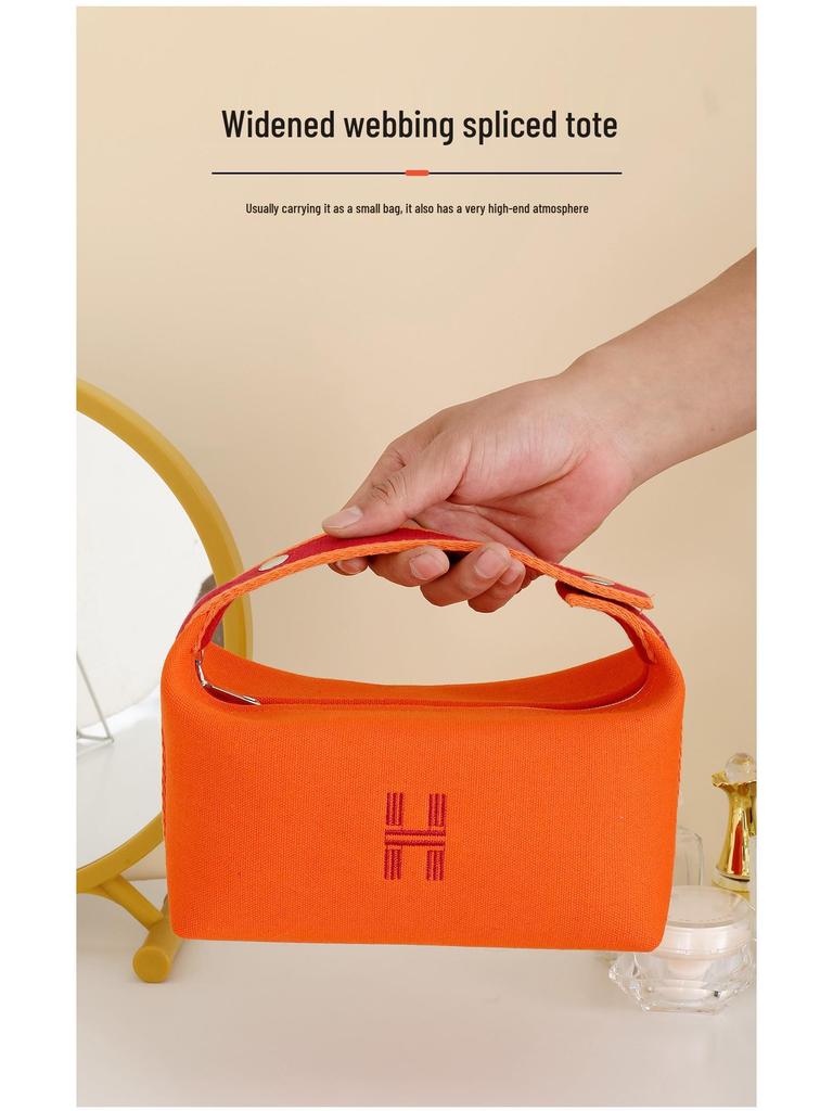 H Дом Холщовая Дорожная Косметичка и Сумка для Макияжа: Портативная женская сумка-ланчбокс и косметичка