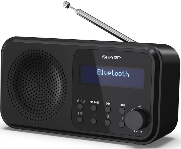 SHARP Tokyo DR-P421 Portable Radio, Black
