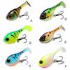 Swim High Quaility Balloon fish Lure with hook Worm Barbed Hook Silicone Artificial Soft Bait