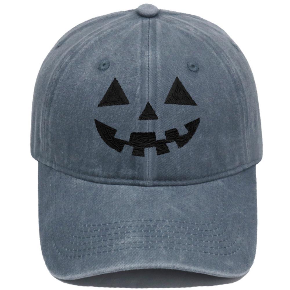 UV Protection Embroidered Pumpkin Hat Breathable Sunshade Cap Fashion Halloween Baseball Cap Party