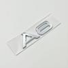 3D ABS Chrome Glossy Black Car Trunk Letters Numbers Emblem For A1 A3 A4 A5 A6 A7 A8 Car Trunk Lid Nameplate Badge Sticker