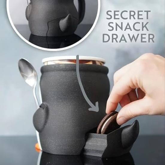 1 Набор Держатель для пинтовых стаканчиков мороженого «Пингвин» со скрытым отсеком для закусок