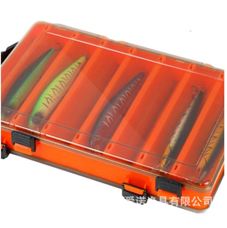 Ящик для рыбалки, 14 отделений, аксессуары для рыбалки, коробки для крючков для хранения, двусторонняя высокопрочная коробка для рыболовных приманок, коробка для снастей