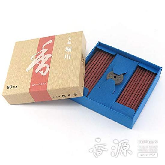 Благовония Shoeido Yorin Horikawa Stick, тип 80 штук, Киотский аромат сандалового дерева, подарок [популярный подарок]