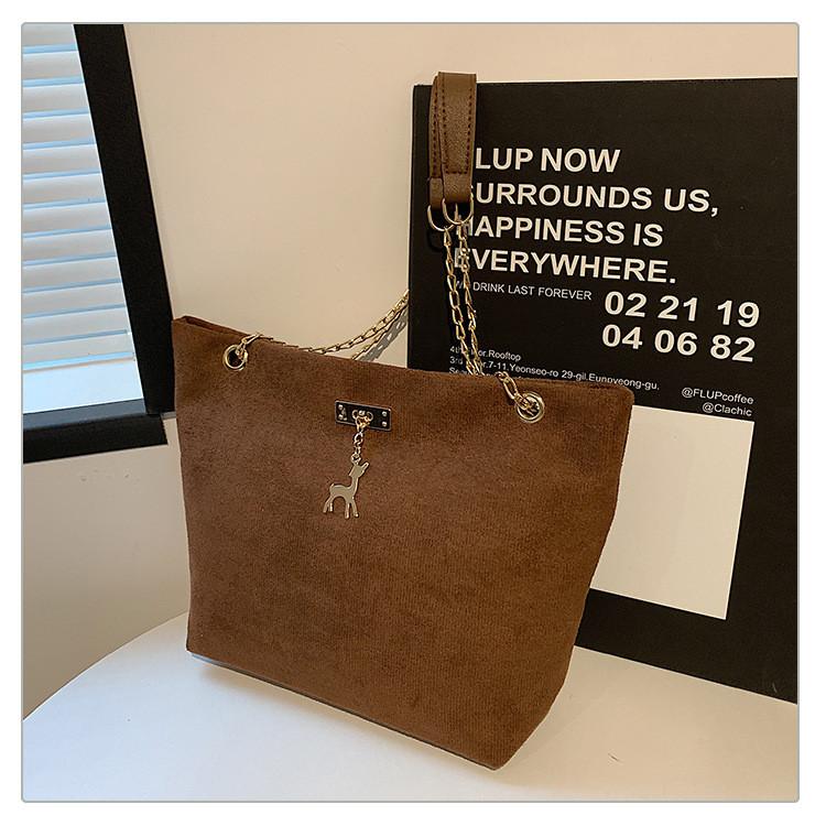 Бархатная Мягкая Модная Цепочка На Плечо Сумка Для Женщин Универсальная Летняя Сумка-Тоут