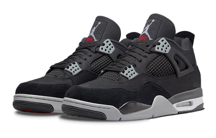 Jordan 4 Ретро Черный Холст GS DV0553-006