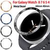 Металлическое кольцо-безель для Samsung Galaxy Watch 8 7 6 5 4 44мм 40мм Рамка со шкалой времени/скорости Защитное кольцо для Galaxy 8 6 Classic 46мм