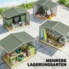 Tool Shed with Sliding Doors 2.77 x 1.95 x 1.92cm Metal Light Green