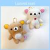 Милый плюшевый кулон-брелок «Расслабленный медведь», очаровательный аксессуар в виде японской мультяшной куклы, подарок