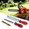 Chainsaw Sharpening File Filing Kit Guide Bar Chain Sharpen Depth Gauge Saw Files Hand Tool Set