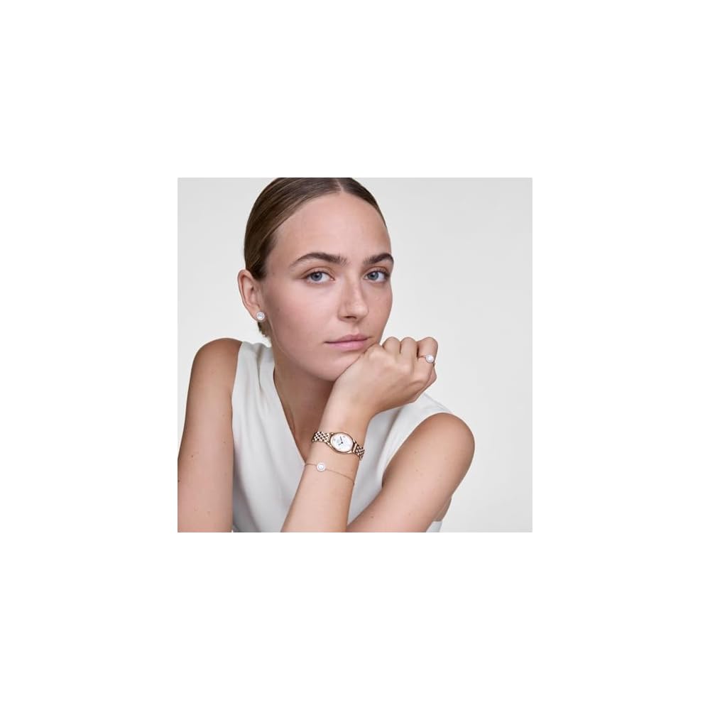 Daniel Wellington Ophelia Mini 25.5x22мм Белый Циферблат Розовое Золото Женские Часы Элегантный Подарок