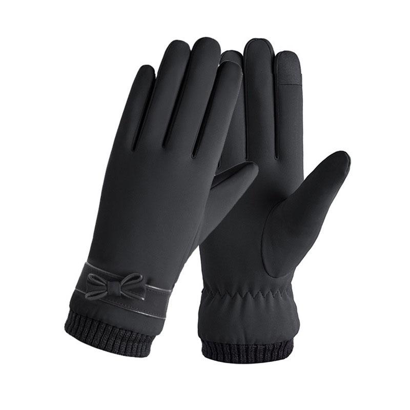 Wintertime Women Touchscreen Gloves New Warmer Thermal Fleece Lined Guantes Full Finger Mittens Waterproof Motorbike Glove