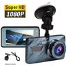 J16 3,6-дюймовый автомобильный видеорегистратор HD видеорегистратор 1080P заднего вида с двумя объективами для мониторинга парковки Портативная циклическая запись Обнаружение движения Регистратор вождения