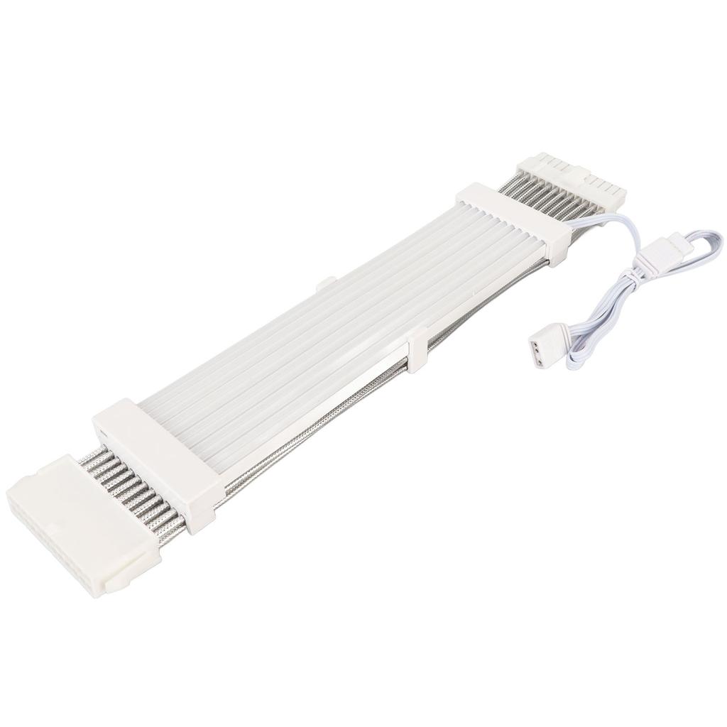 ARGB Extension Sleeved Cable 5V 18AWG Flexible High Current Support Synchronized PSU Cable with Multiple Color Modes