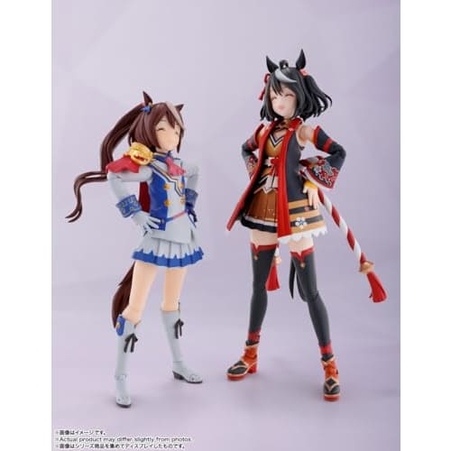 TAMASHII NATIONS S.H.Figuarts Uma Musume Pretty Derby Kitasan Black, примерно 140 мм, окрашенная подвижная фигурка из ПВХ и АБС
