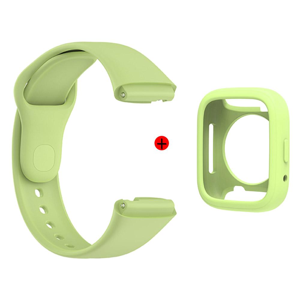 Для Redmi Watch 3 Active Strap 2-в-1 ремешок для часов + чехол Мягкий силиконовый раздельный набор браслетов Аксессуары для часов