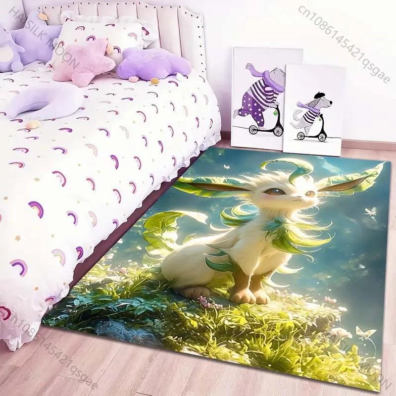 1PC Various Styles and Sizes Eevee Cartoon Carpet Living Room Bedroom Sofa Mat Children's Room Large Area Decor Rugs Potdemiel
