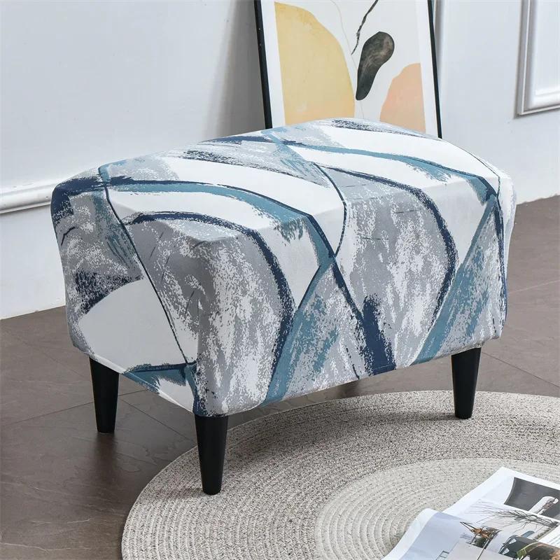 Чехол для кресла с геометрическим принтом, эластичный спандекс, чехлы для кресел, скандинавские съемные чехлы для диванов-подставок с чехлом для подушек