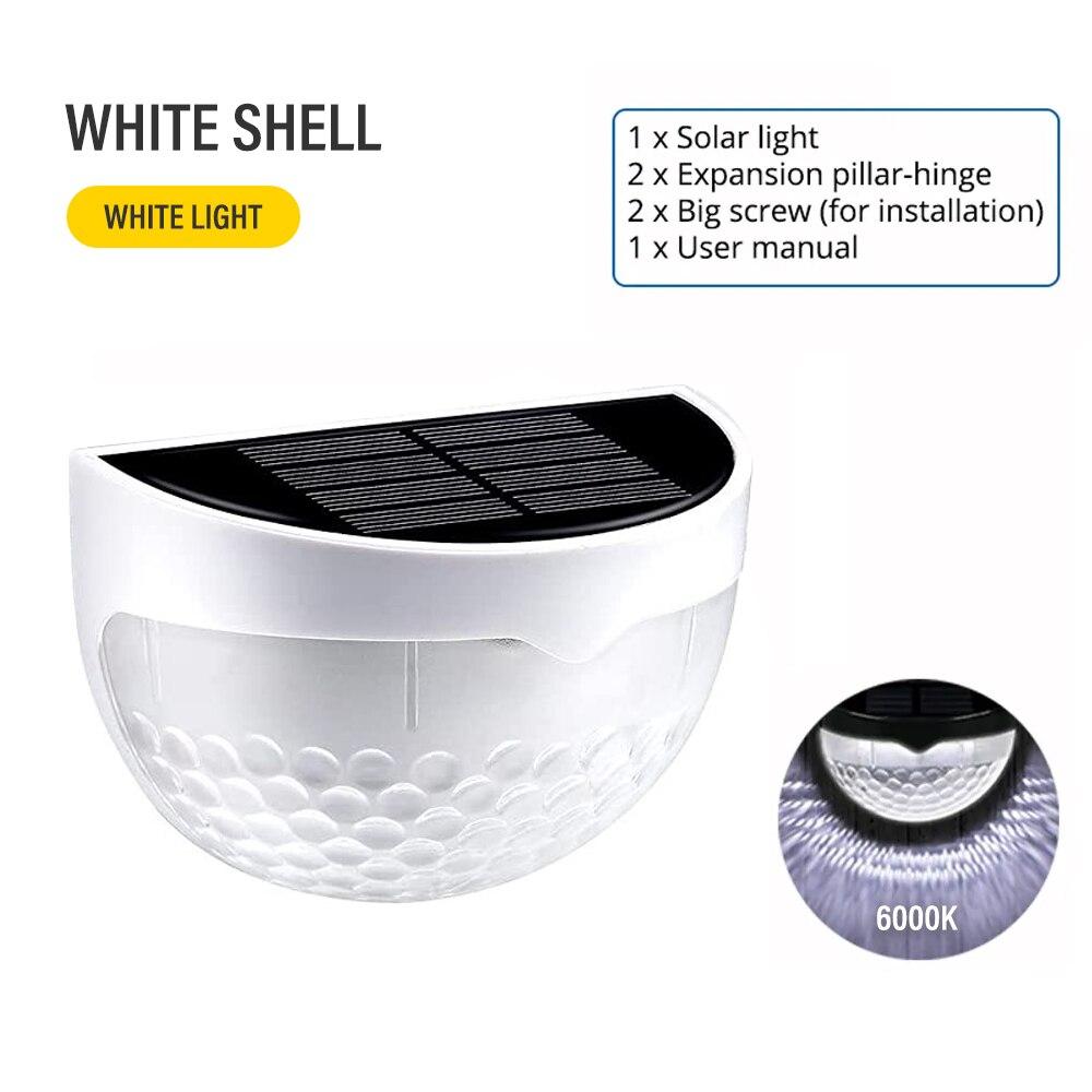 Светодиодные солнечные фонари для ограждений, уличные водонепроницаемые настенные светильники, гофрированные светильники для ограждений, террас, садовых дорожек, декоративные светильники