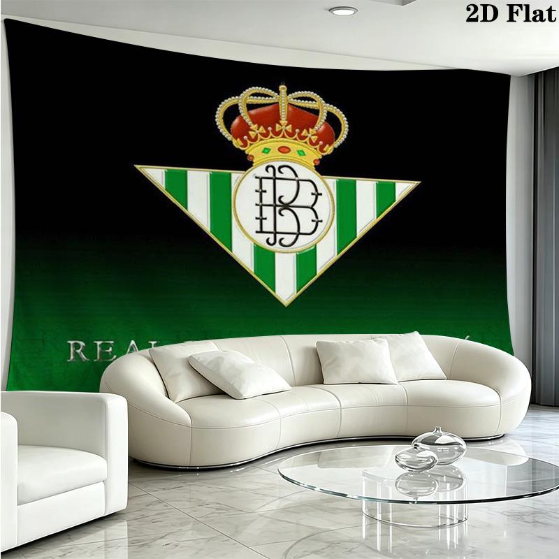 Real Betis Wall Tapestry Aesthetic Wall Hanging Printed Fabric Blanket Decorative Tapestries for Bedroom Living Room Home Decor