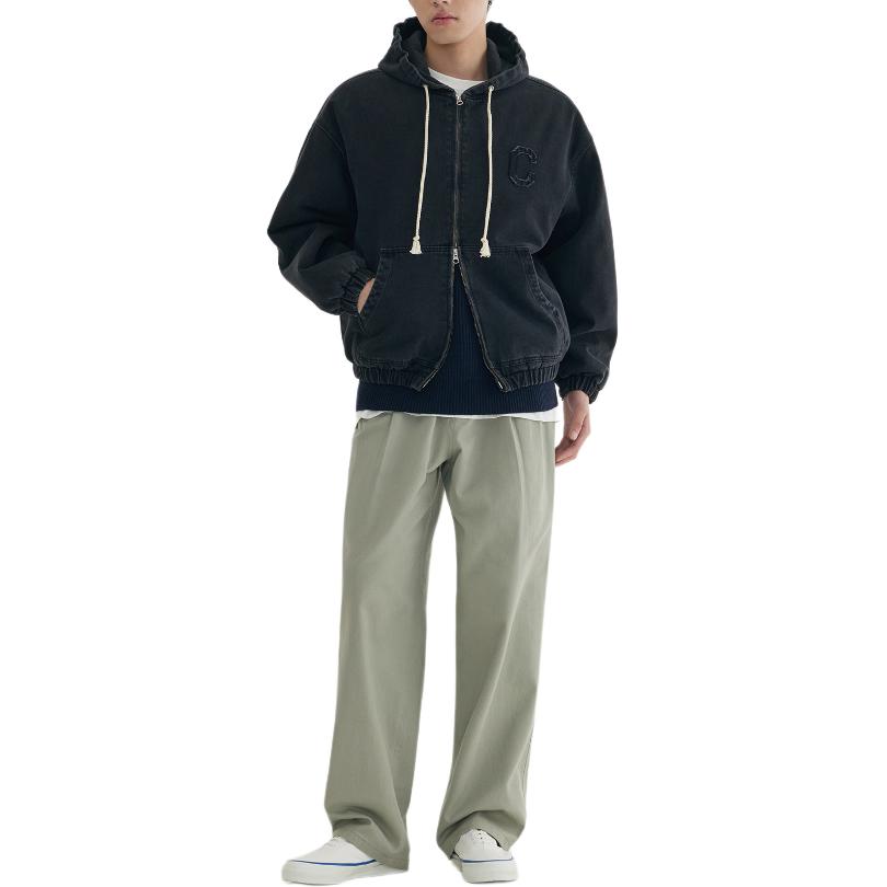 Covernat Solid Color Pleated Drawstring Casual Pants Unisex bottoms CO2503PT24KH