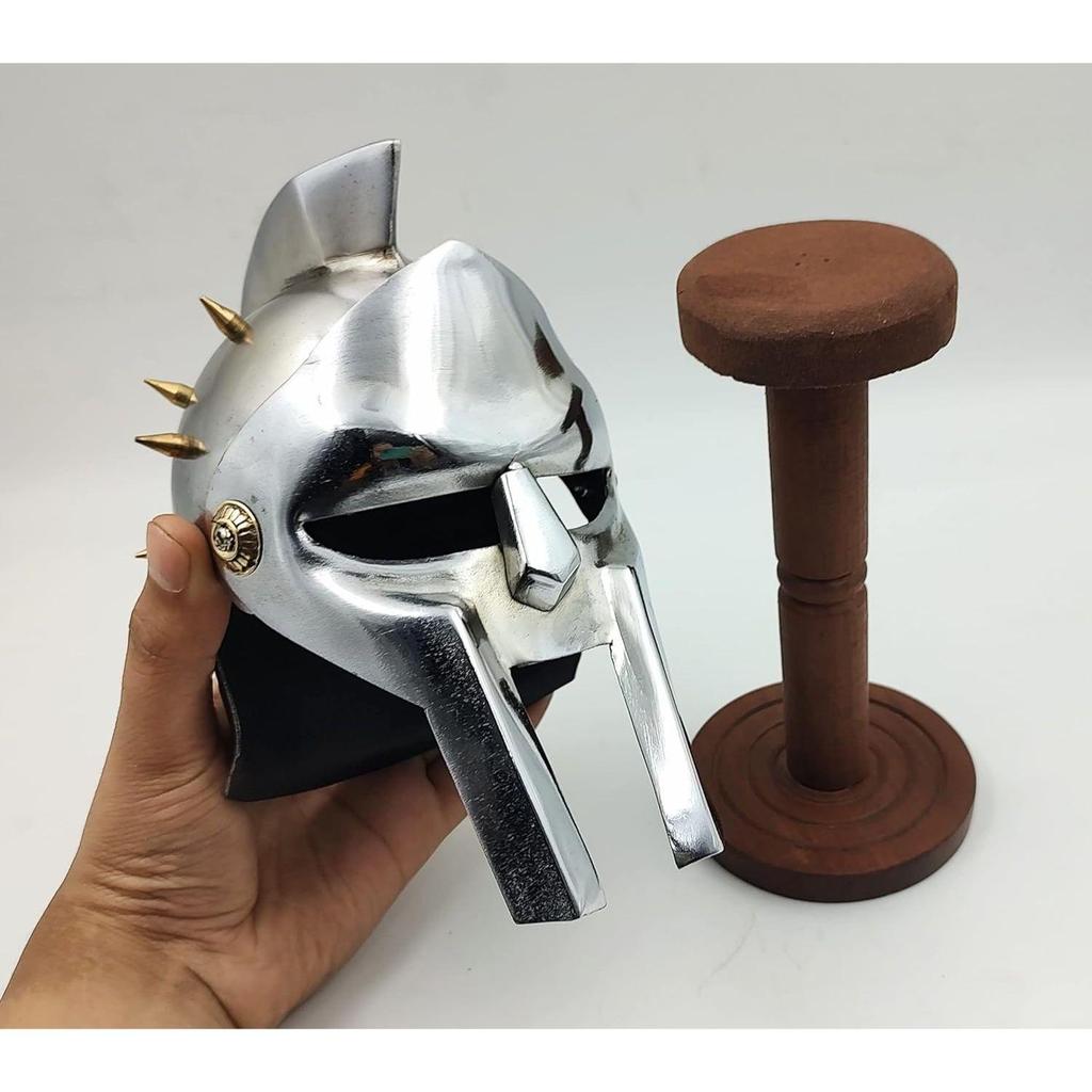 The Great Mini Gladiator Maximum Helmet with Display Stand Medieval Helmet