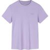 Тренировочная серия однотонная круглая горловина удобная дышащая повседневная футболка с коротким рукавом женские футболки светло-дымчато-фиолетовые 162437155-3