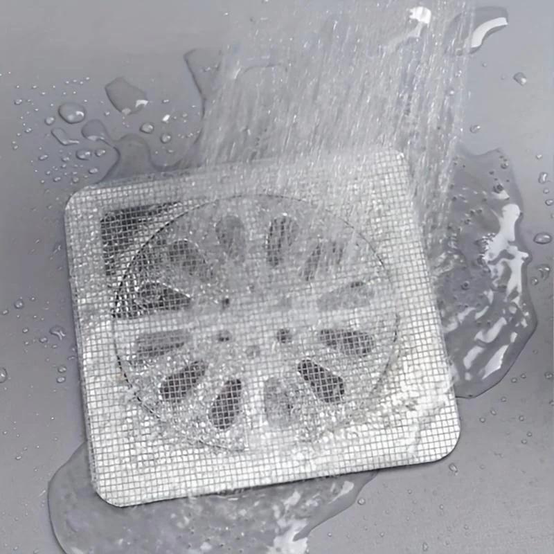 10 шт. одноразовые сливные фильтры для душа, сетчатые крышки для слива душа, сито для раковины, фильтр для волос, пробка для ванной комнаты, кухни