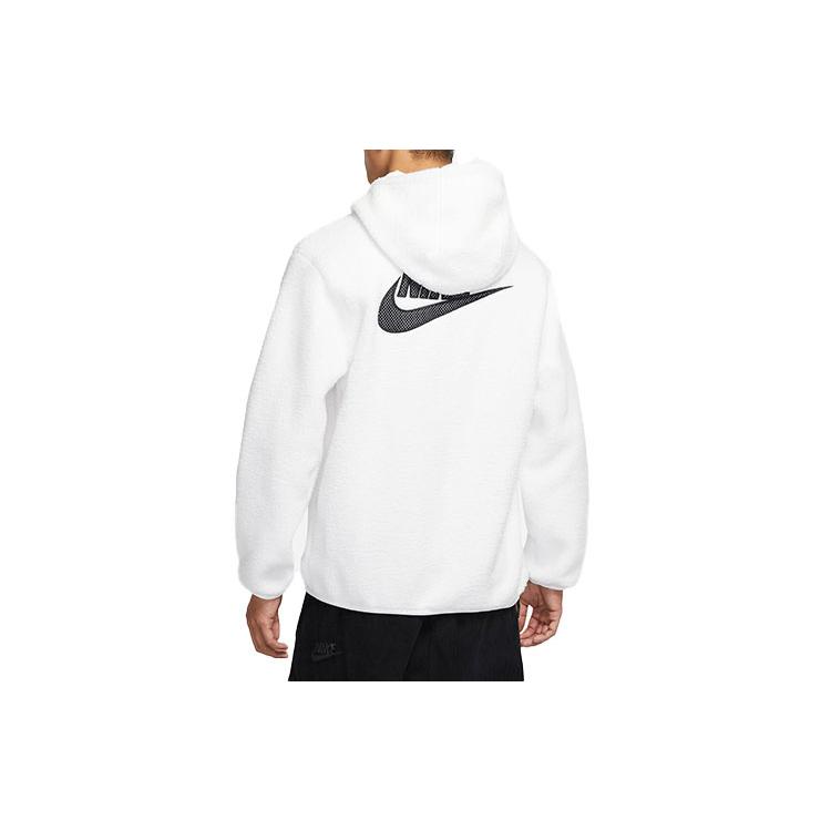 Nike Спортивная одежда Основные вещи Толстовки Мужские Белые С капюшоном Утепленные Обычные DD5014-100