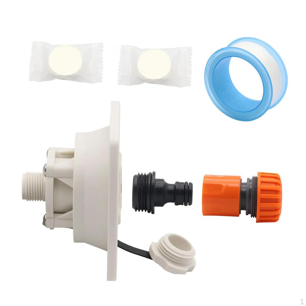 Впускной патрубок для городской воды RV с обратными клапанами Замена Простая установка Замена деталей Аксессуар для фургона прицепа