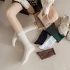 Female Spring and Autumn Pure Cotton Sports Boneless In The Tube Pile Socks