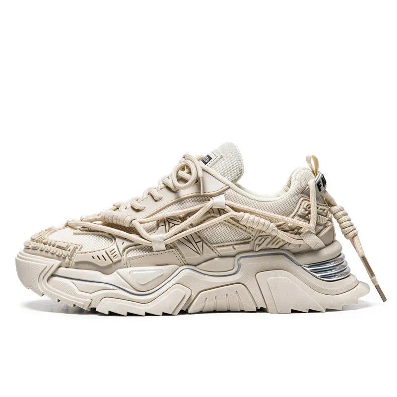 Платформенные кроссовки Мужская обувь Модные массивные кроссовки Мужская повседневная обувь Дышащая Спортивная обувь Папины кроссовки Мужская обувь для скейтбординга Фитнес-обувь