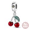 Новые Медные Шармы Бусины Красная Серия Подвеска Подходит Оригинальному Браслету DIY Шарм Для Женщин Ювелирные Изделия Мода Подарок