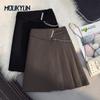 Women Irregular Pleated Skirts Summer High Waist Short Skirt