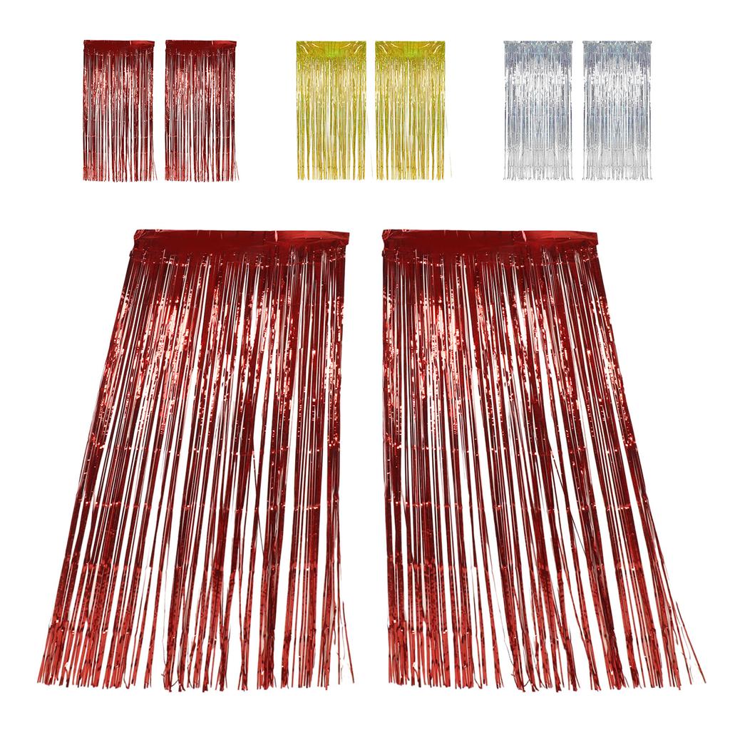 2 шт. фольгированная бахрома занавеска бахрома фон для свадьбы помолвки девичника дня рождения вечеринки сцена D