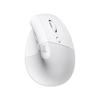 Mouse - Wireless - Logitech - Lift Ergonomic Vertical - White - Right-handed - For Mac