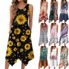 Women's Casual Dress For Summer Tank Dress Loose Beach Dress With Pockets Flare Midi Sundress