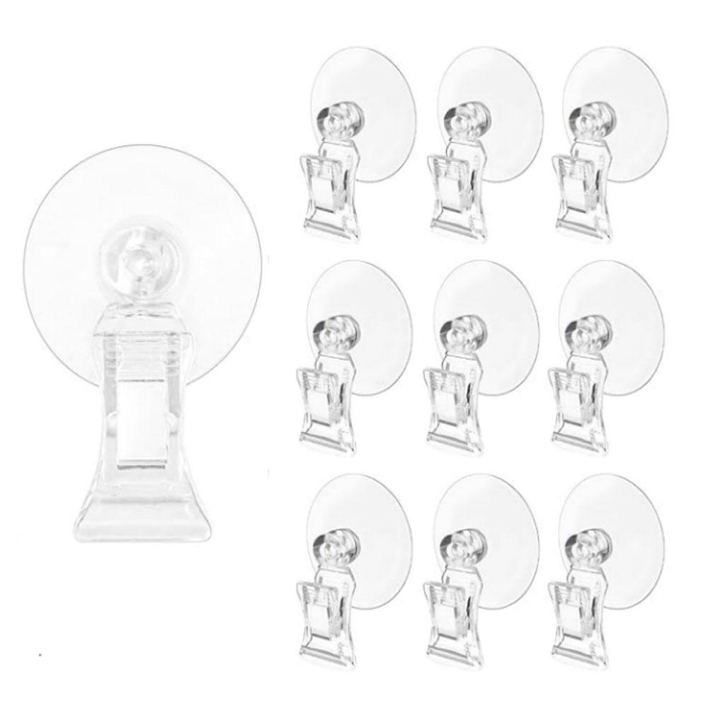 10Pcs 360° Rotatable Suction Cup Clip Multifunctional Retail Sign Clip Price Tag Holder Kitchen Use
