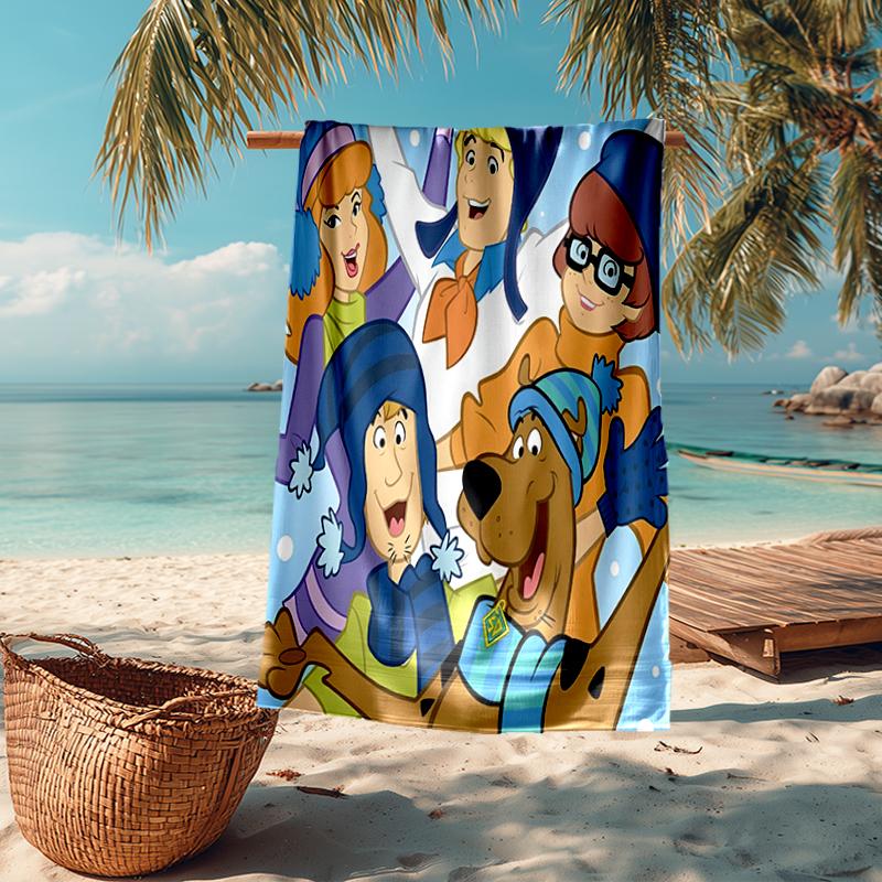 Ultra-Soft Beach Towel with Scooby-Doo Theme,Ideal for Pool - Camping, Diving - Perfect Travel Essential, Vibrant Beach Towel.