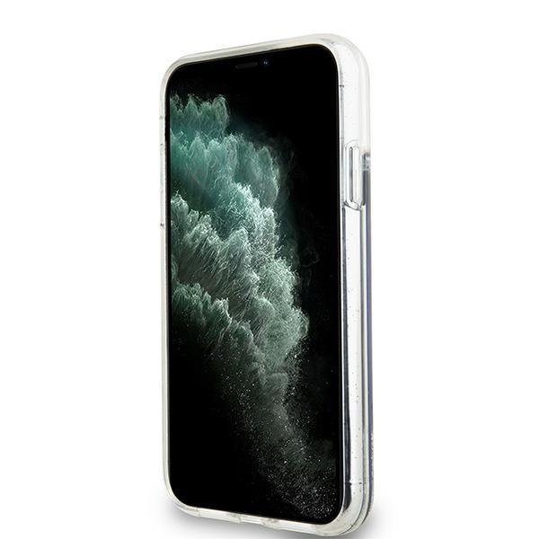Dkny Dkhcn61Lbnaek Чехол для iPhone 11 / Xr 6.1 дюйма Черный Hardcase Жидкие блестки Большой логотип