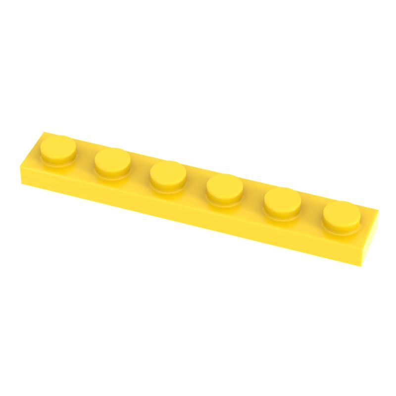 [Funbrick] 50&100&200 ШТ. Пластина 1x6 3666 Совместимо с Известным Брендом Строительный Блок Классический Строительный Блок Игрушки MOC DIY