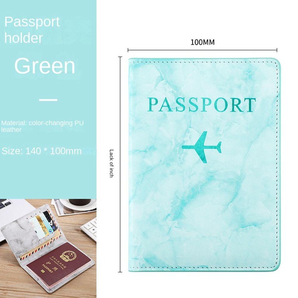 Leather Name ID Address Passport Holder Travel Accessories PU Card Case Passport Protective Cover